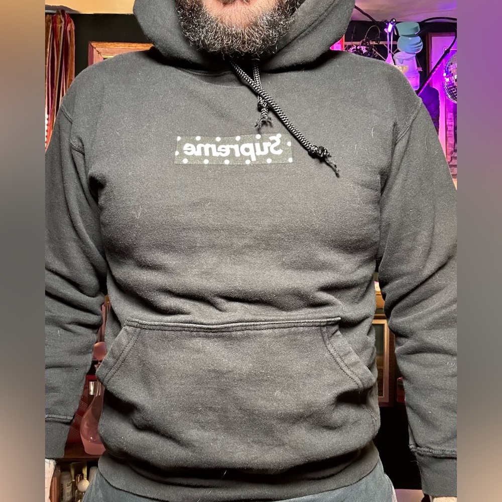 Supreme Black Small Hoodie for Men
